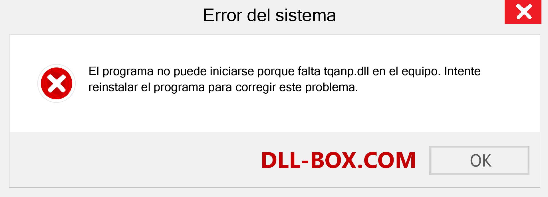 ¿Falta el archivo tqanp.dll ?. Descargar para Windows 7, 8, 10 - Corregir tqanp dll Missing Error en Windows, fotos, imágenes