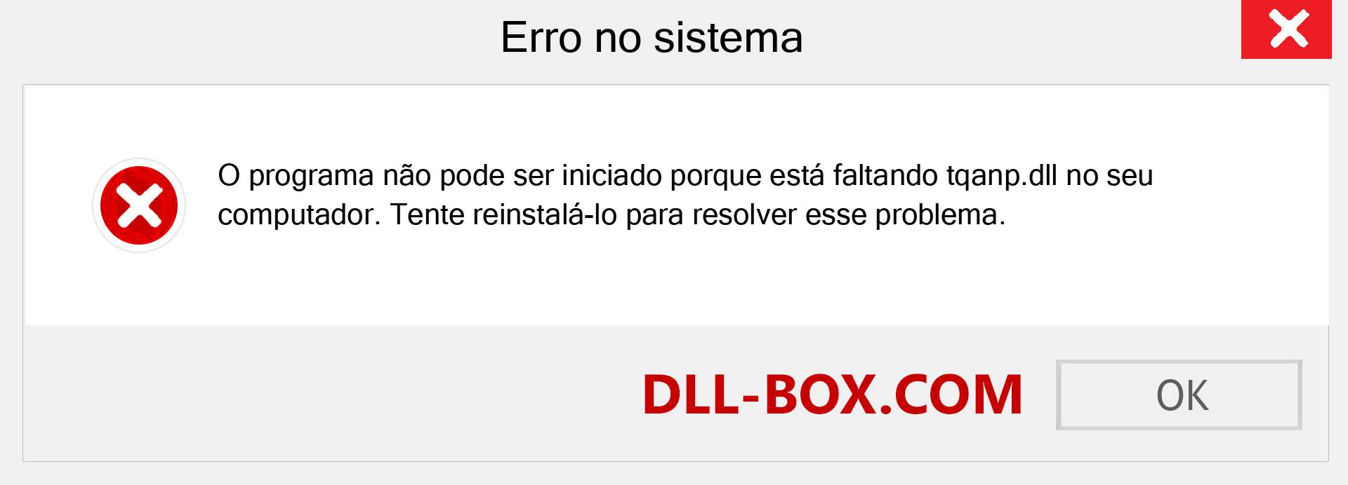 Arquivo tqanp.dll ausente ?. Download para Windows 7, 8, 10 - Correção de erro ausente tqanp dll no Windows, fotos, imagens